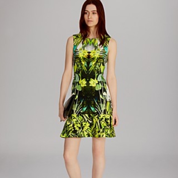 karen millen tropical print dress
